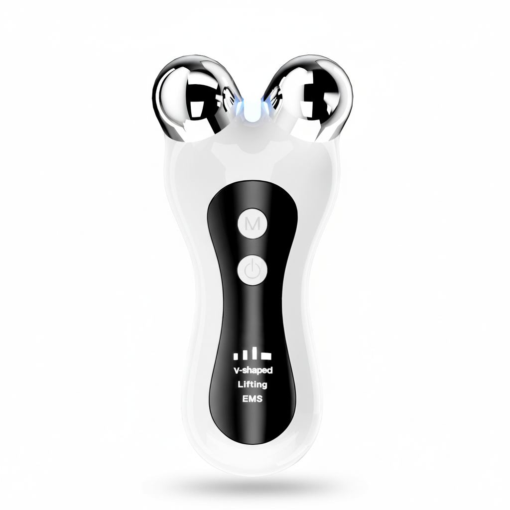 Experience the artistry of GLOWNIQUE's EMS Roller Massager, a luxurious tool for radiant skin and timeless elegance, designed to elevate your beauty ritual.