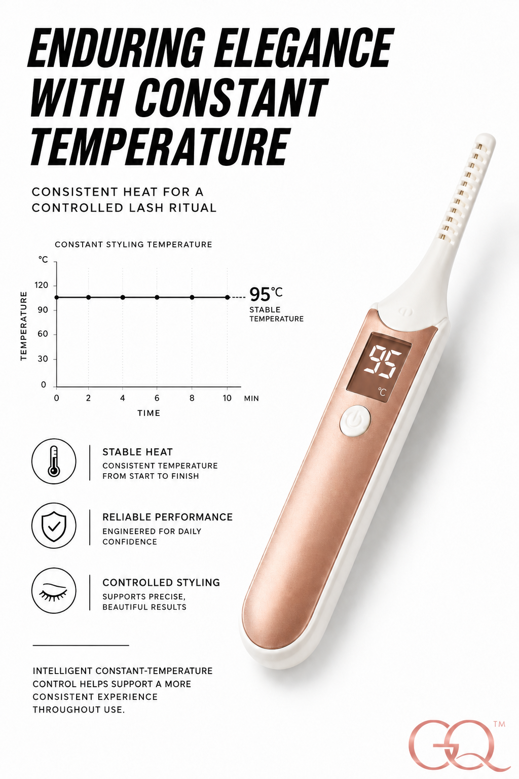 GLOWNIQUE Velour Heat Lash Sculptor - Couture Beauty Tool