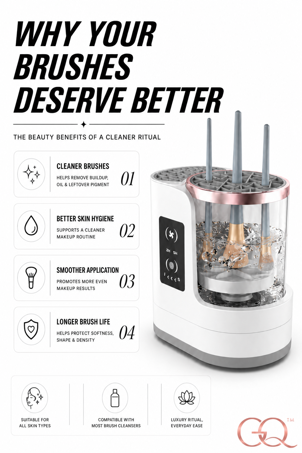 GLOWNIQUE Solène Sonic Brush Purification System Couture
