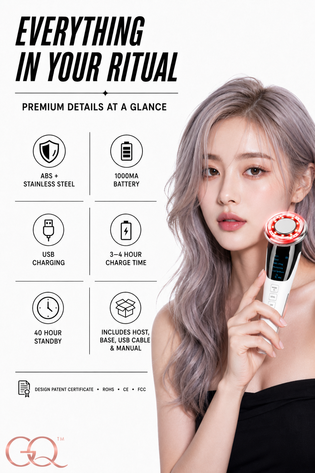 GLOWNIQUE Séraphine EMS Facial Sculptor - Couture Skincare