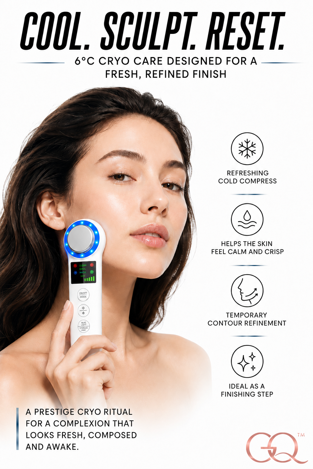 GLOWNIQUE Aurelia Cryo Sculpting Wand Couture Beauty Tool