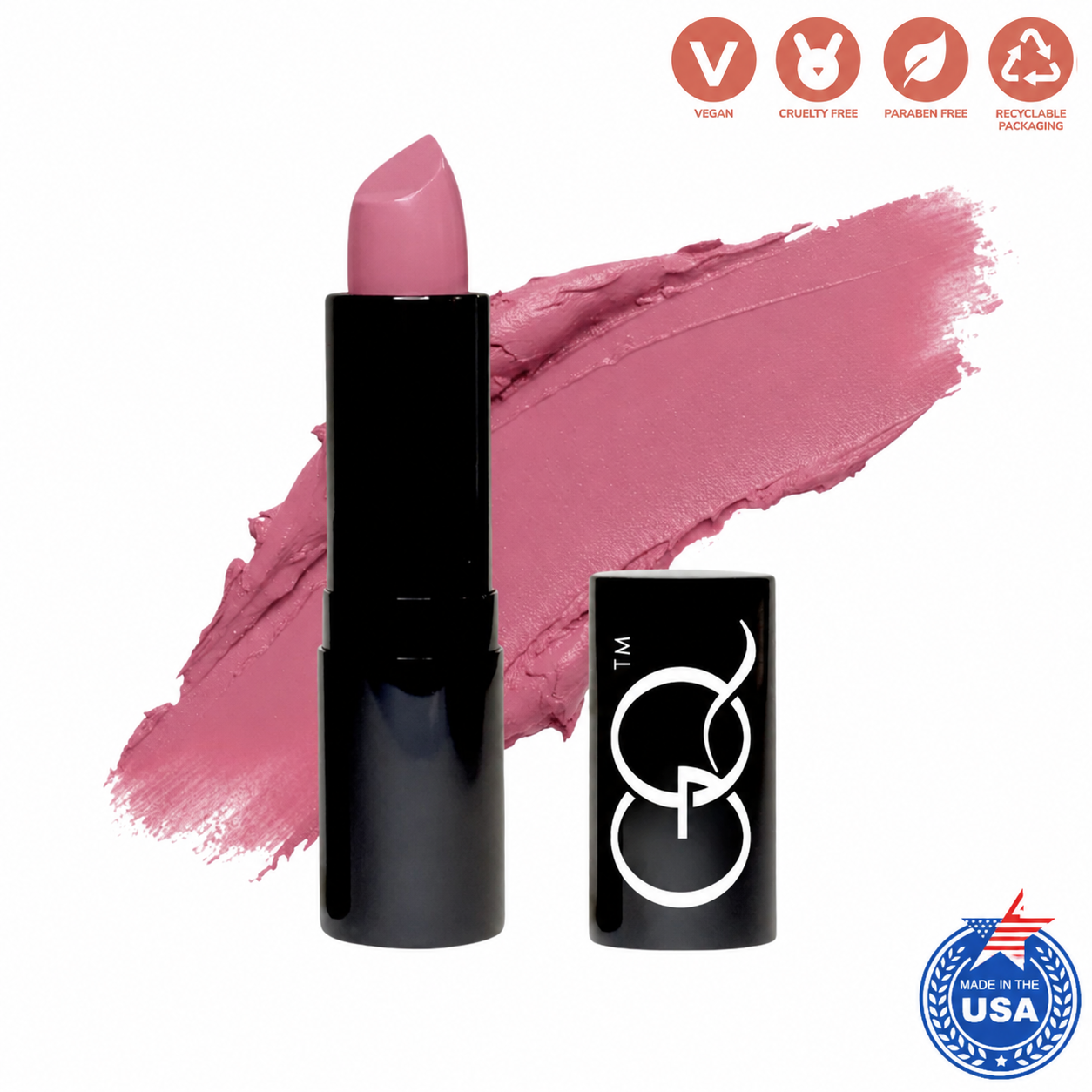 Indulge in GLOWNIQUE Luxury Cream Lipstick in Precious Pink, a vegan masterpiece crafted with nourishing oils for radiant, sophisticated beauty.