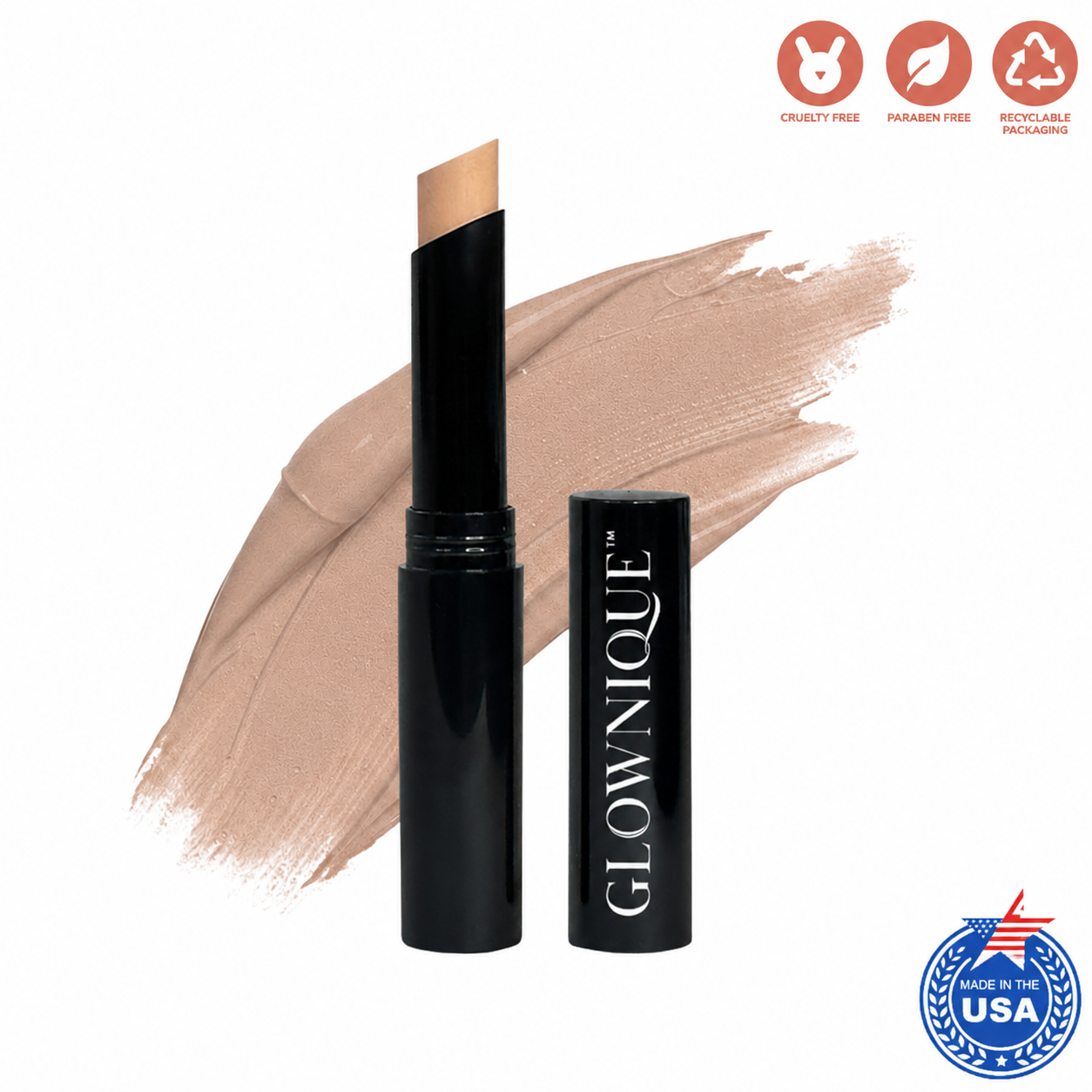 Experience the artistry of GLOWNIQUE's Creme Concealer Stick, a luxurious blend for flawless radiance. Elevate your beauty ritual with its creamy, buildable coverage.
