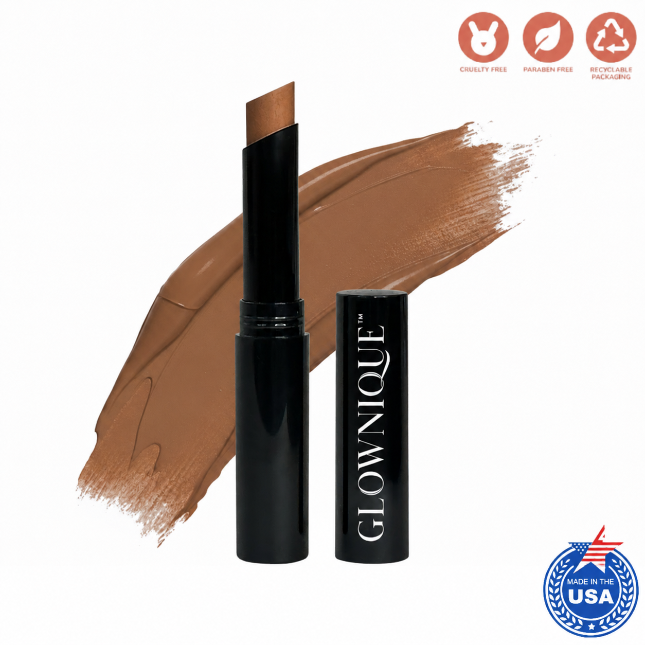 Experience the artistry of GLOWNIQUE's Creme Concealer Stick, a luxurious blend crafted for flawless coverage, enhancing your natural allure with sophistication.