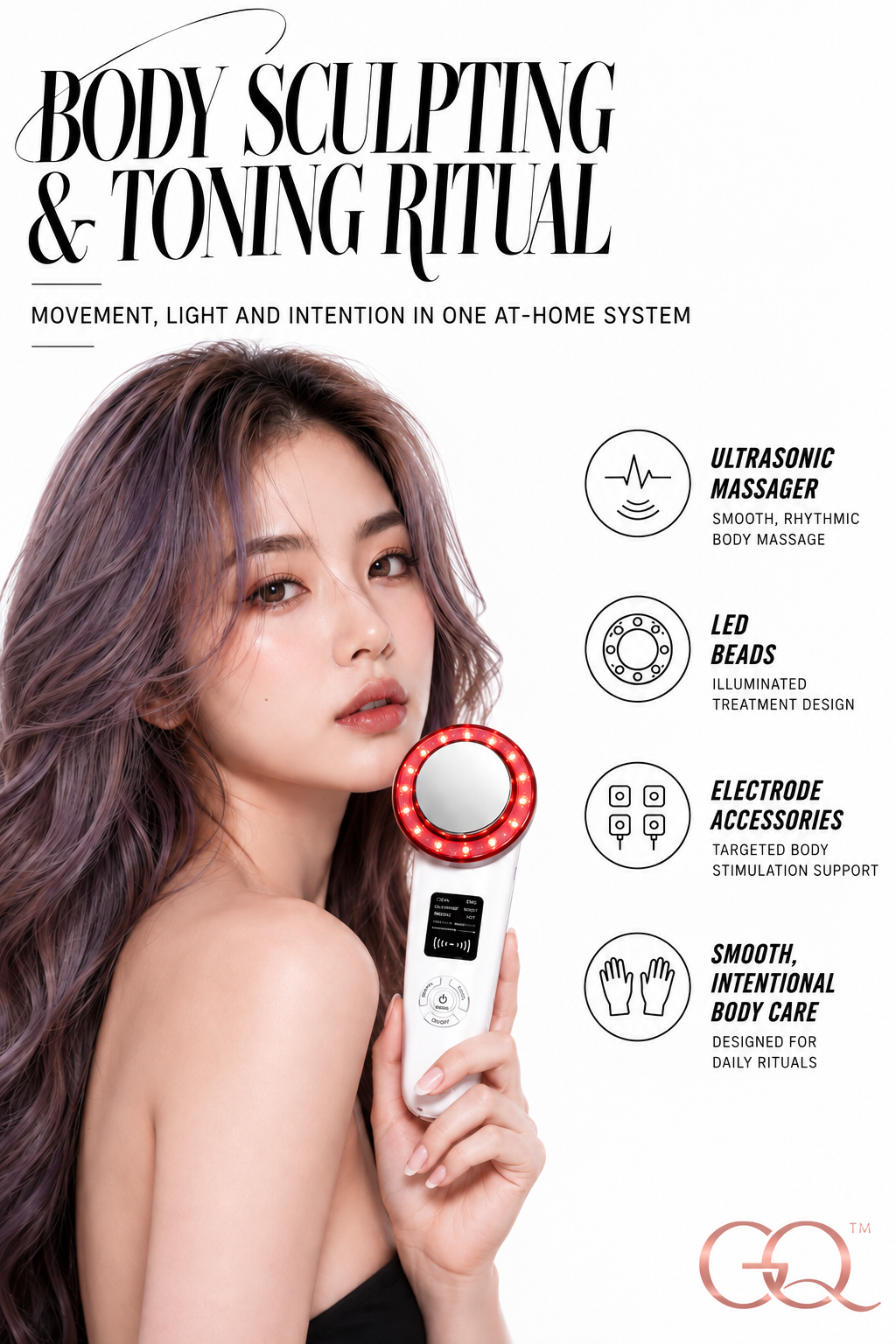 Valentina 6-in-1 EMS Body Sculpting & Toning Device | GLOWNIQUE