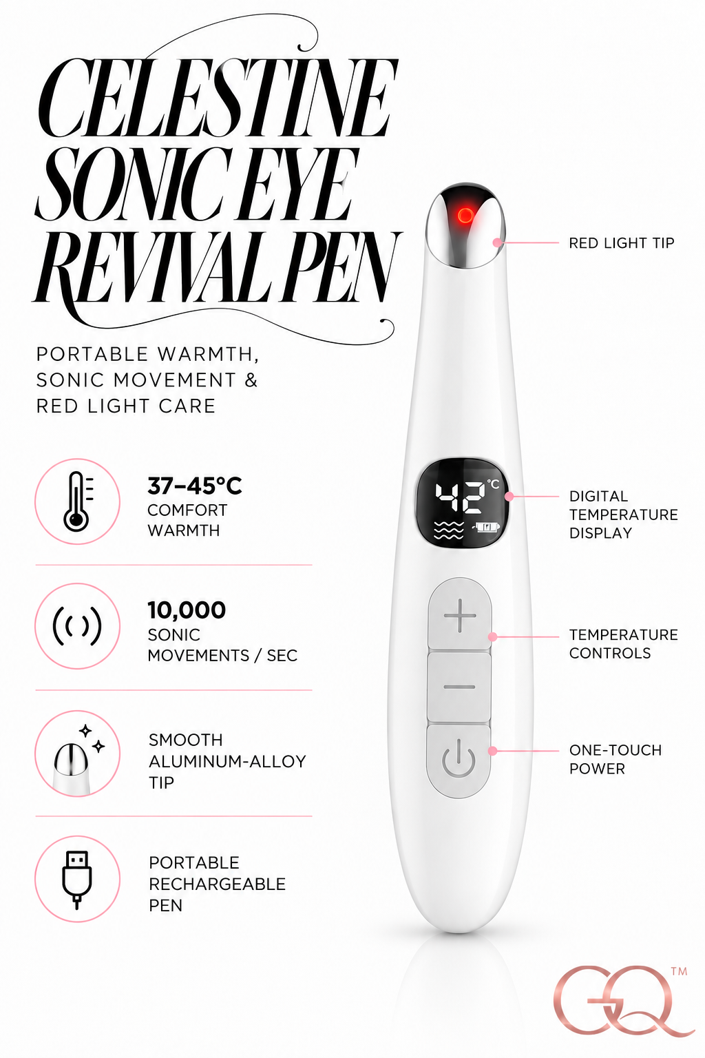 Célestine Sonic Eye Revival Pen | GLOWNIQUE