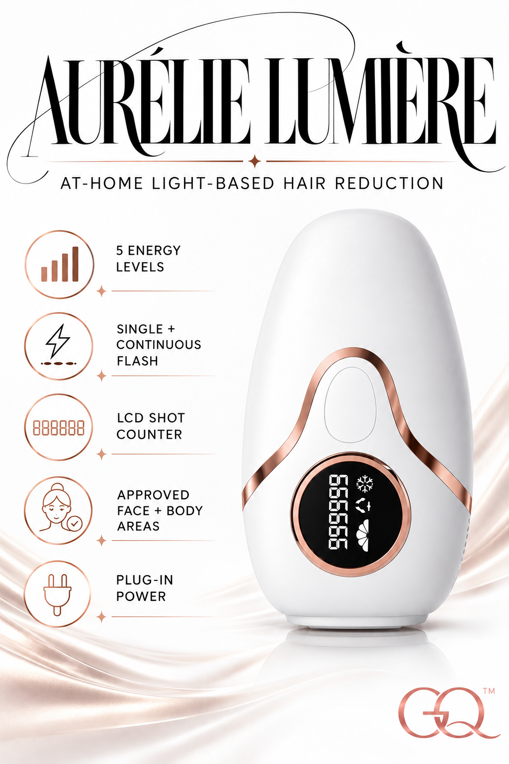 Aurélie Lumière Hair Removal Device | GLOWNIQUE