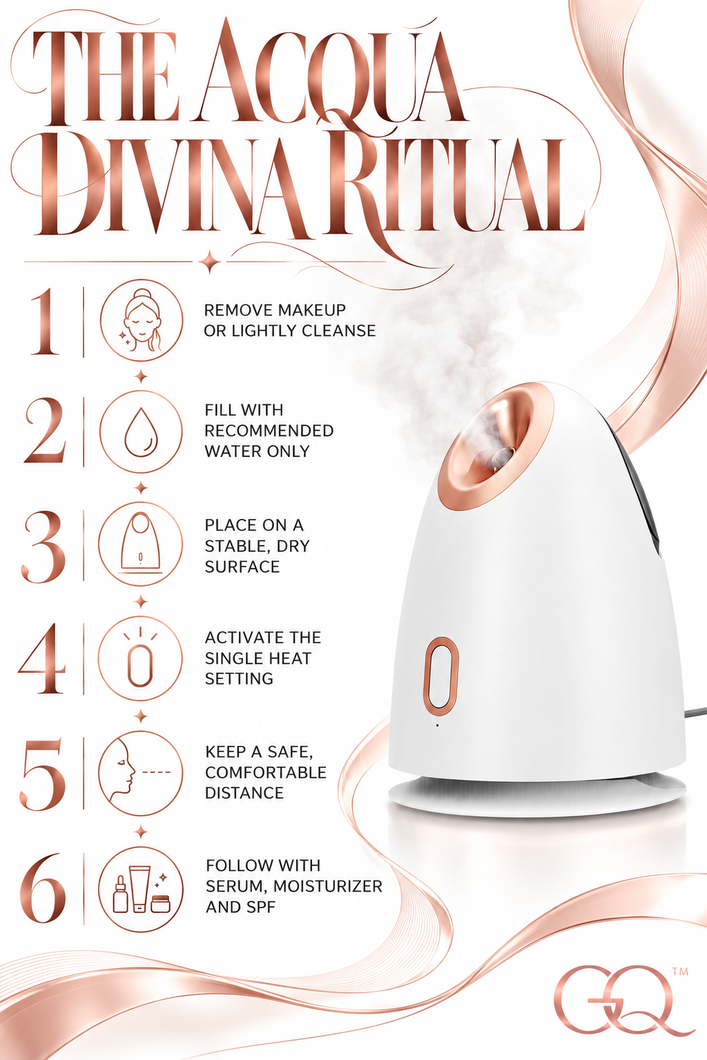 GLOWNIQUE Couture Nano Facial Steamer for Luxurious Skincare