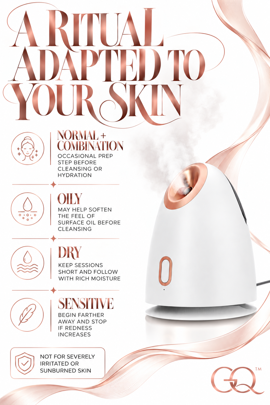 GLOWNIQUE Couture Nano Facial Steamer for Luxurious Skincare