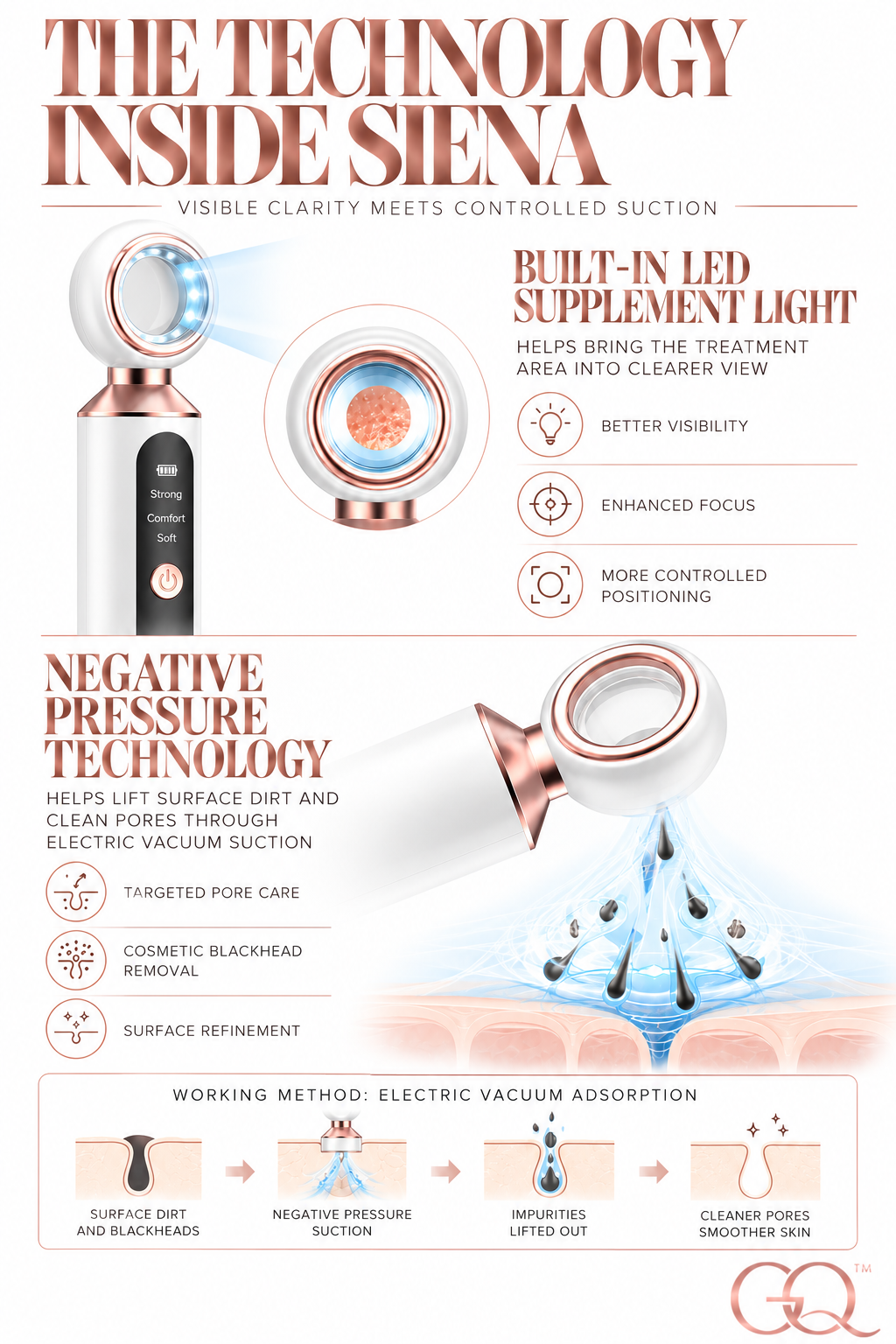 GLOWNIQUE Siena Visual Pore Purifier - Artisanal Skincare Tool