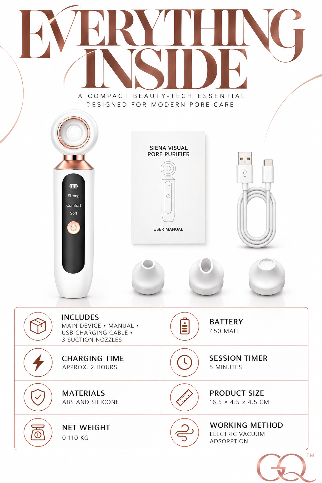 GLOWNIQUE Siena Visual Pore Purifier - Couture Skincare Tool