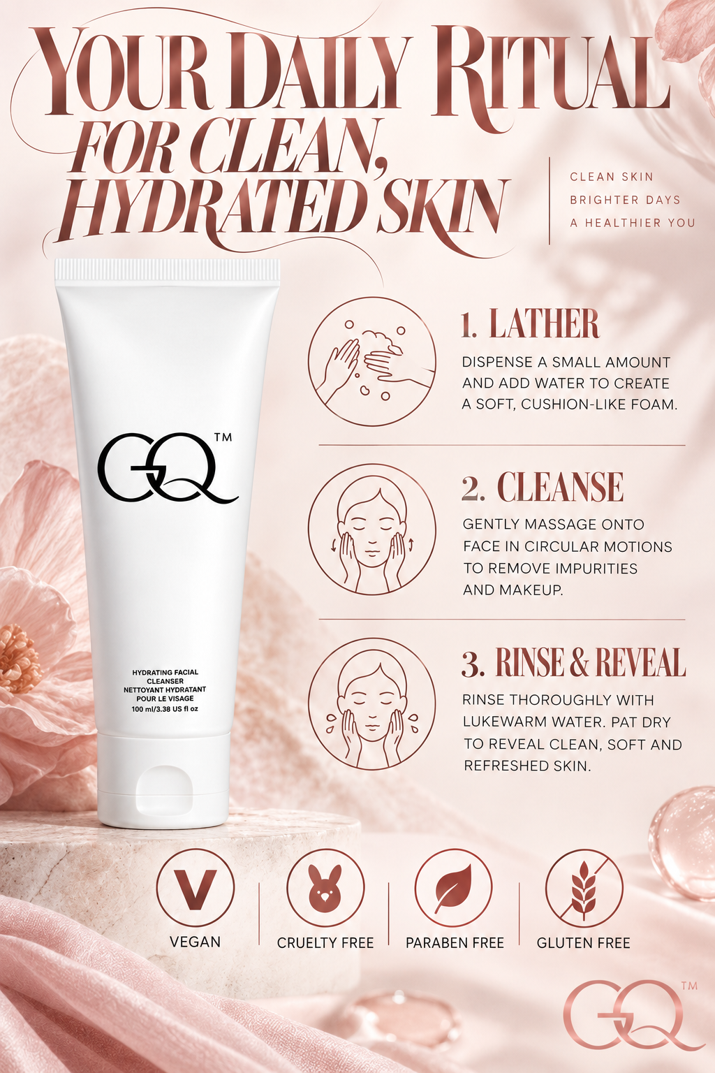 GLOWNIQUE Hydrating Facial Cleanser - Artisanal Luxury Care