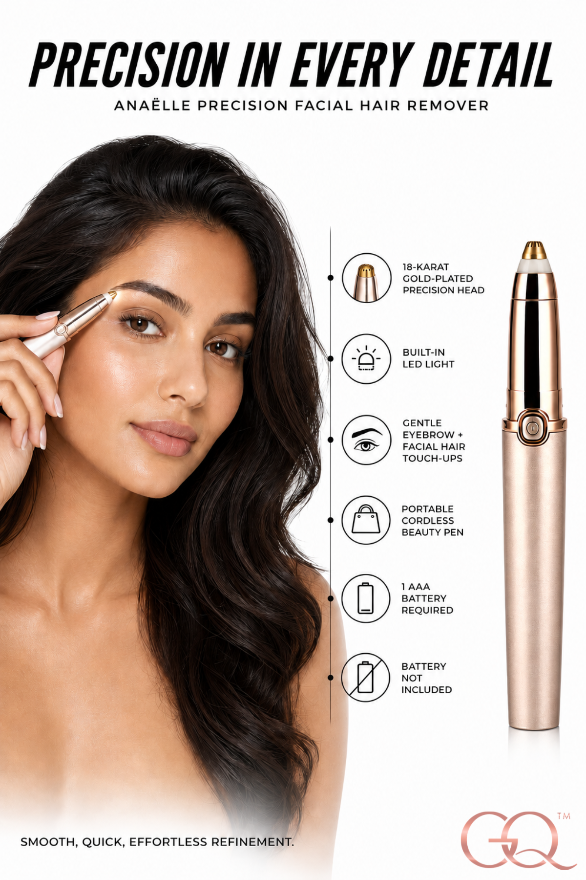 GLOWNIQUE Anaëlle Precision Facial Hair Remover Couture