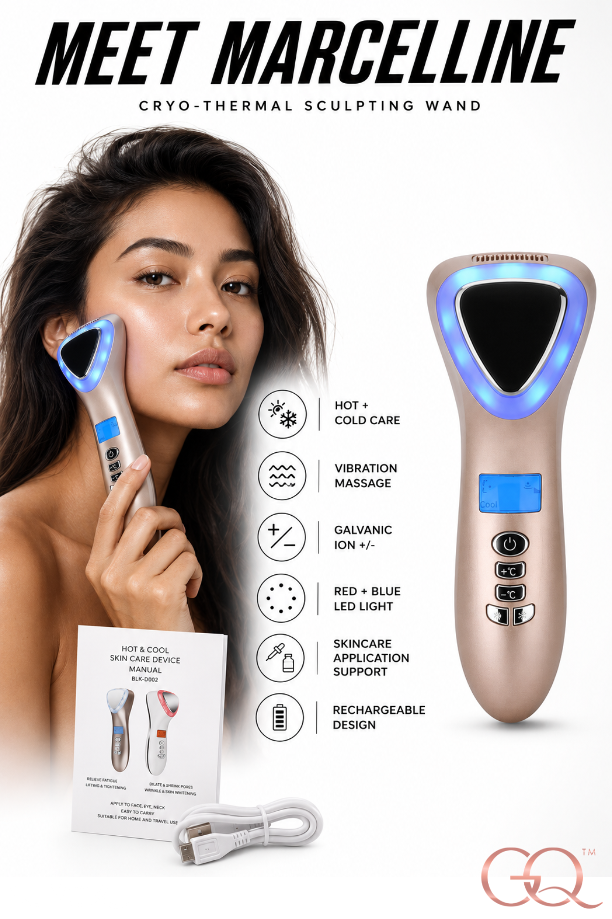 GLOWNIQUE Marcelline Cryo-Thermal Sculpting Wand Couture