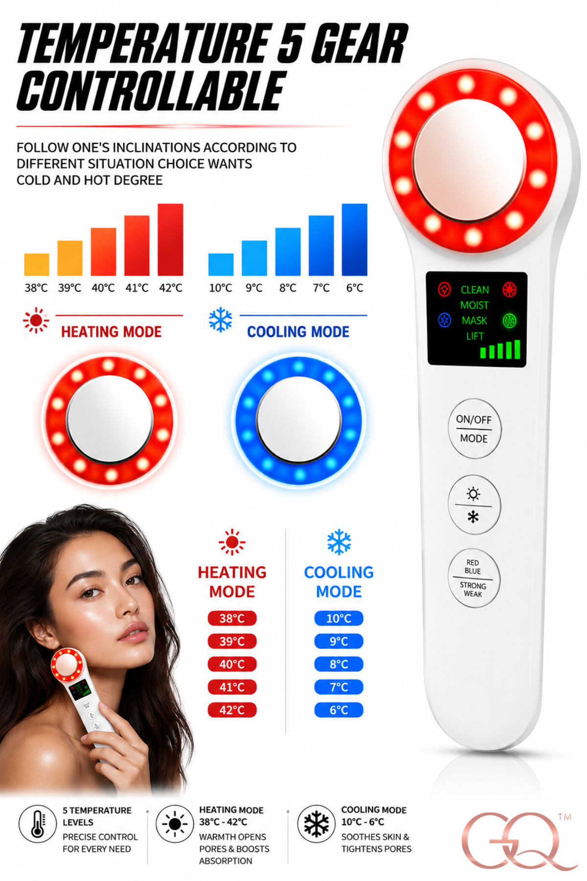 GLOWNIQUE Aurelia Cryo Sculpting Wand - Couture Beauty Tool