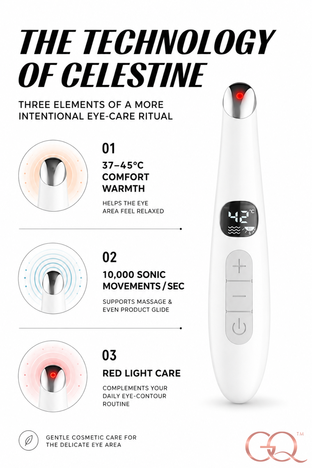 GLOWNIQUE Célestine Sonic Eye Revival Pen Couture Luxury