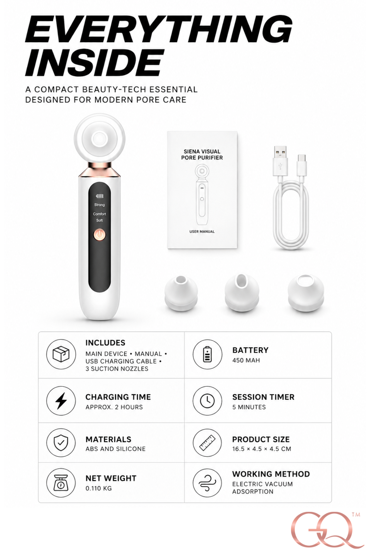 GLOWNIQUE Siena Visual Pore Purifier - Couture Skincare Tool