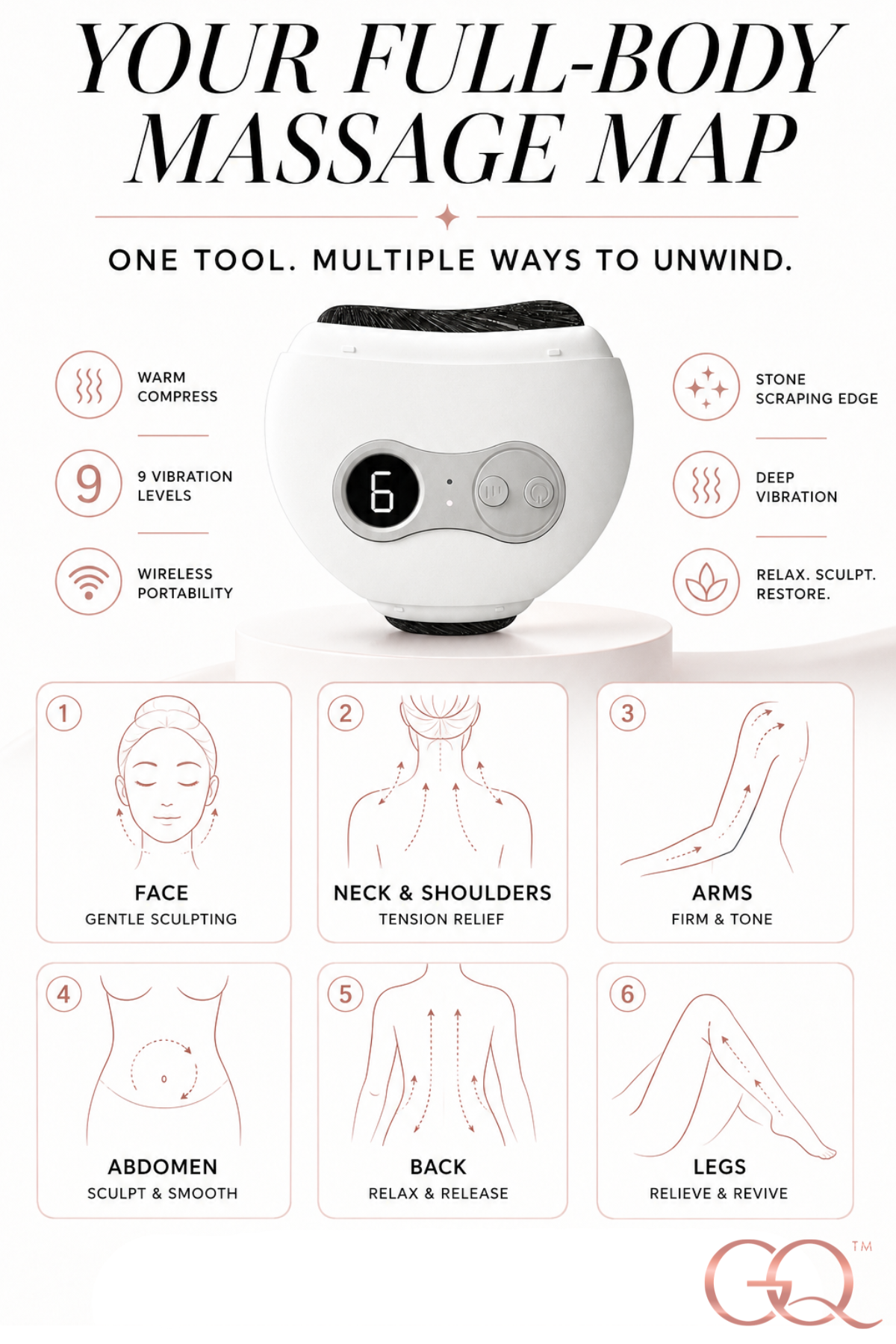 Armonia Sculpting Gua Sha Brush | GLOWNIQUE