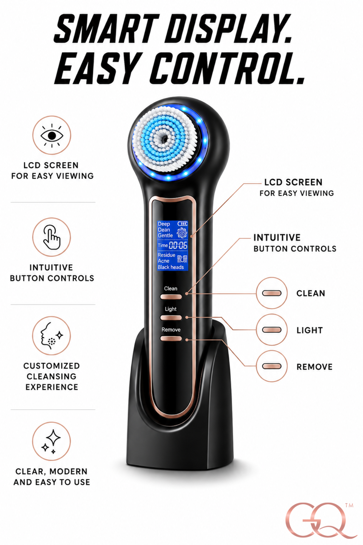 GLOWNIQUE Elara Sonic Cleansing Brush | Artisanal Luxury
