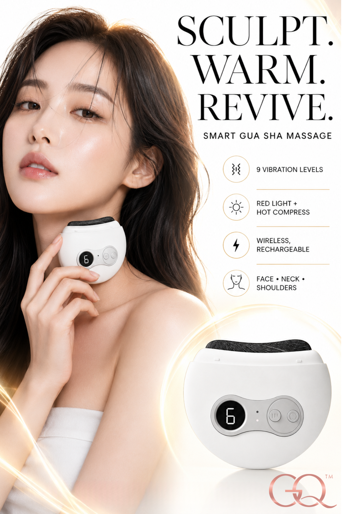 Armonia Sculpting Gua Sha Brush | GLOWNIQUE