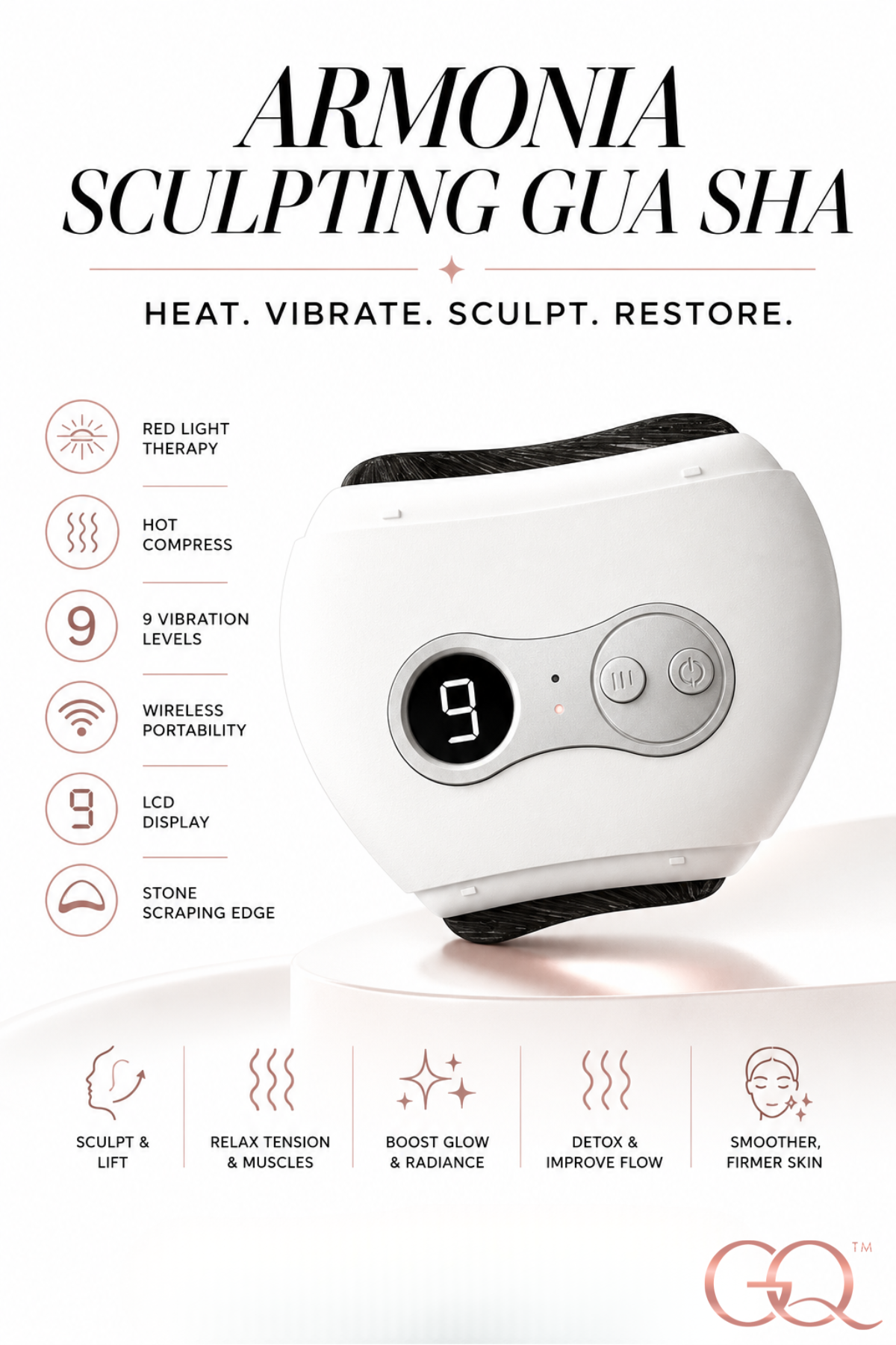 Armonia Sculpting Gua Sha Brush | GLOWNIQUE