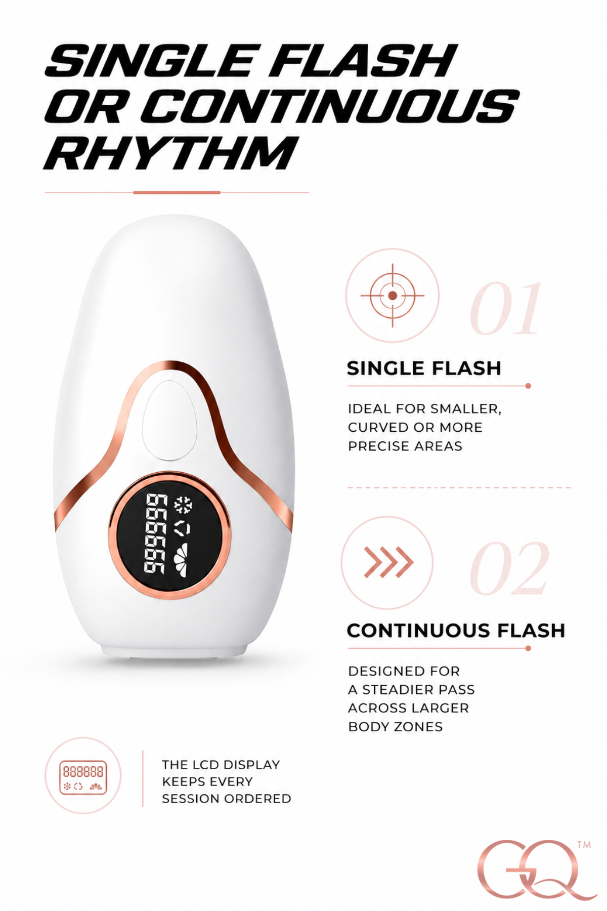 GLOWNIQUE Aurélie Lumière Hair Removal Device Couture Elegance