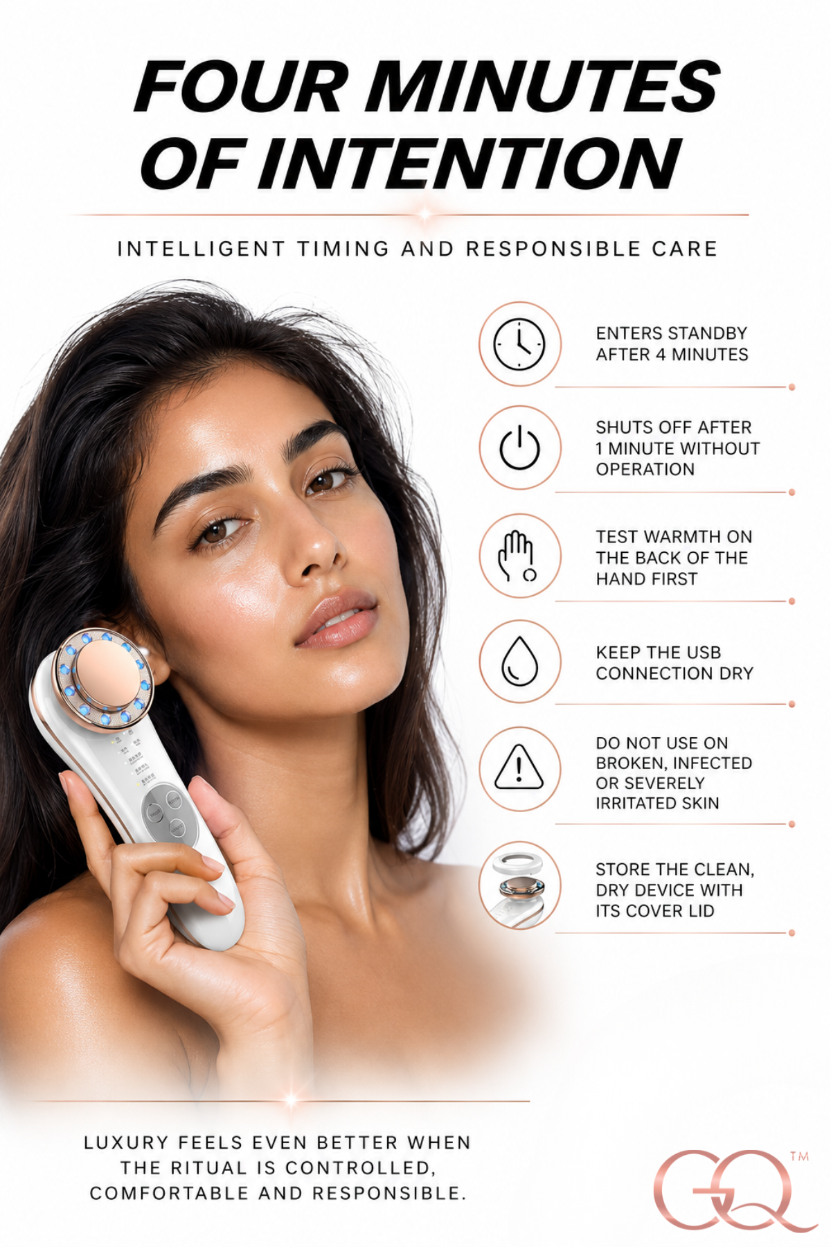 GLOWNIQUE Bianca 7-in-1 Facial Therapy Device Couture