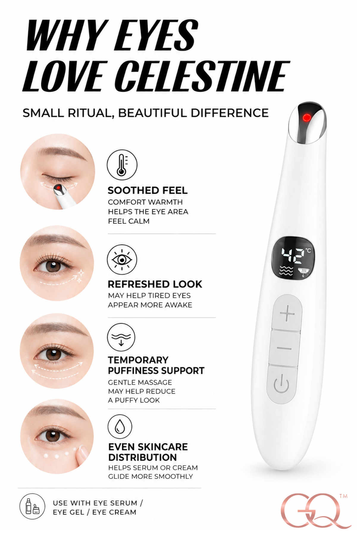 GLOWNIQUE Célestine Sonic Eye Revival Pen Couture Luxury