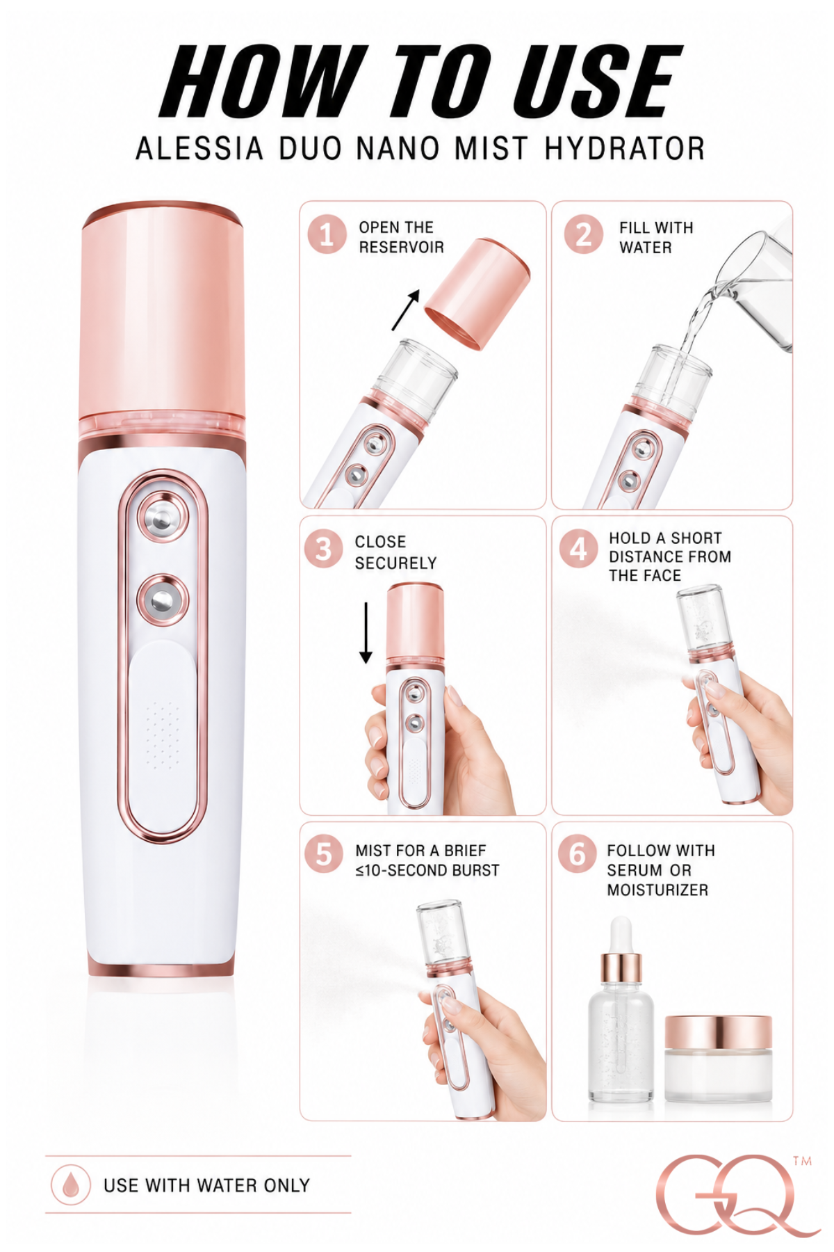 GLOWNIQUE Alessia Duo Nano Mist Hydrator Couture Luxury