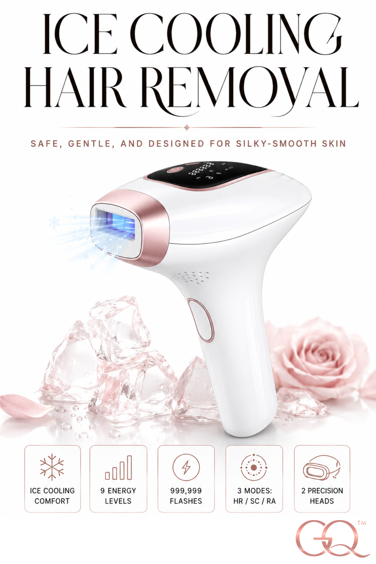 Luce Seta Cooling IPL Hair Removal Device | GLOWNIQUE