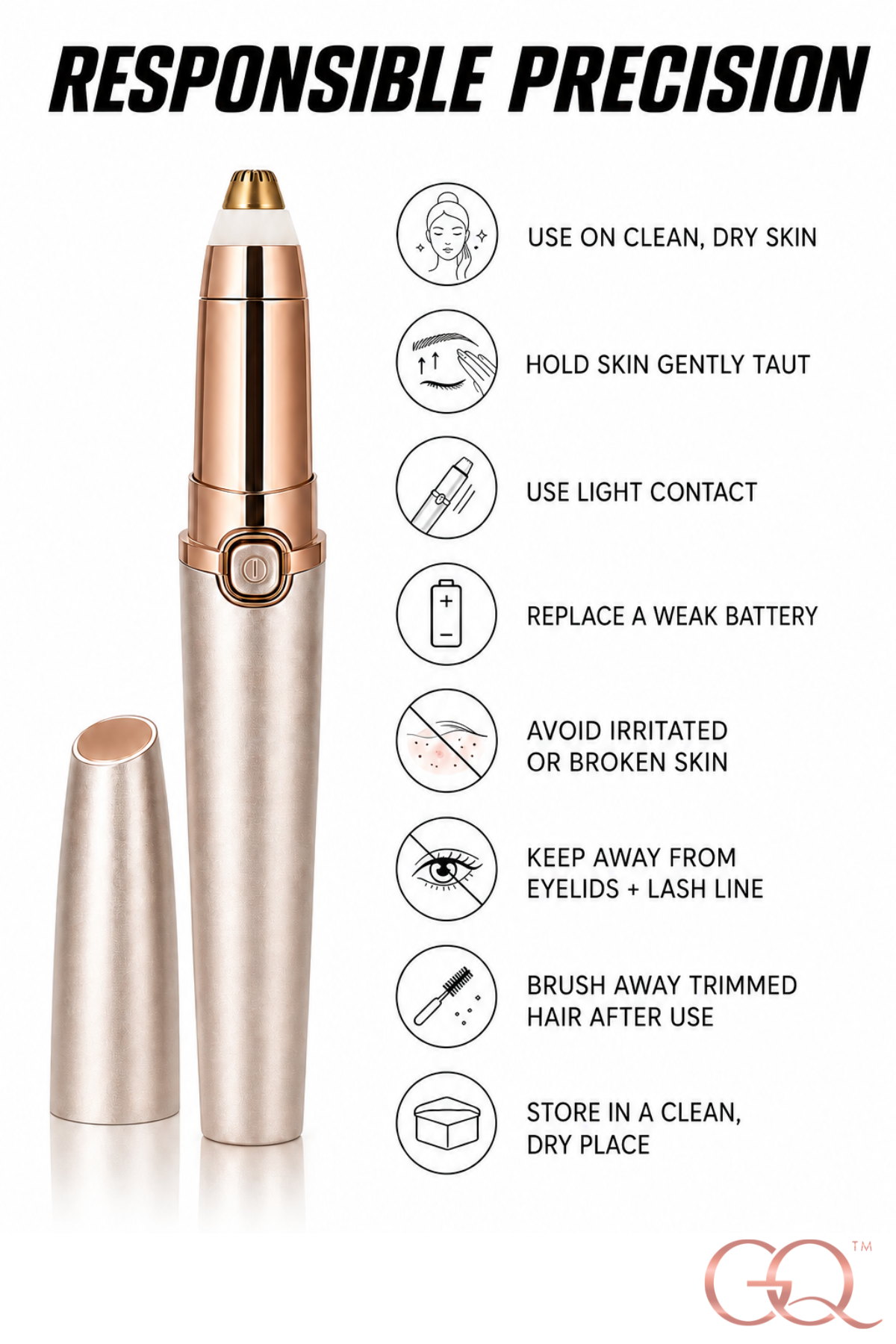 GLOWNIQUE Anaëlle Precision Facial Hair Remover Couture