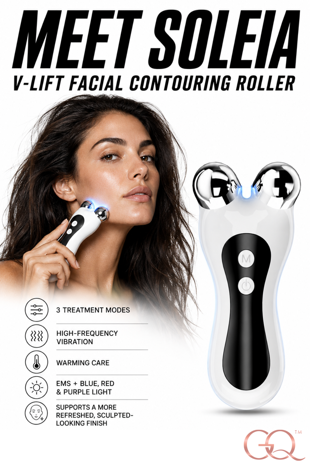 GLOWNIQUE Soleia V-Lift Roller | Couture Facial Contouring