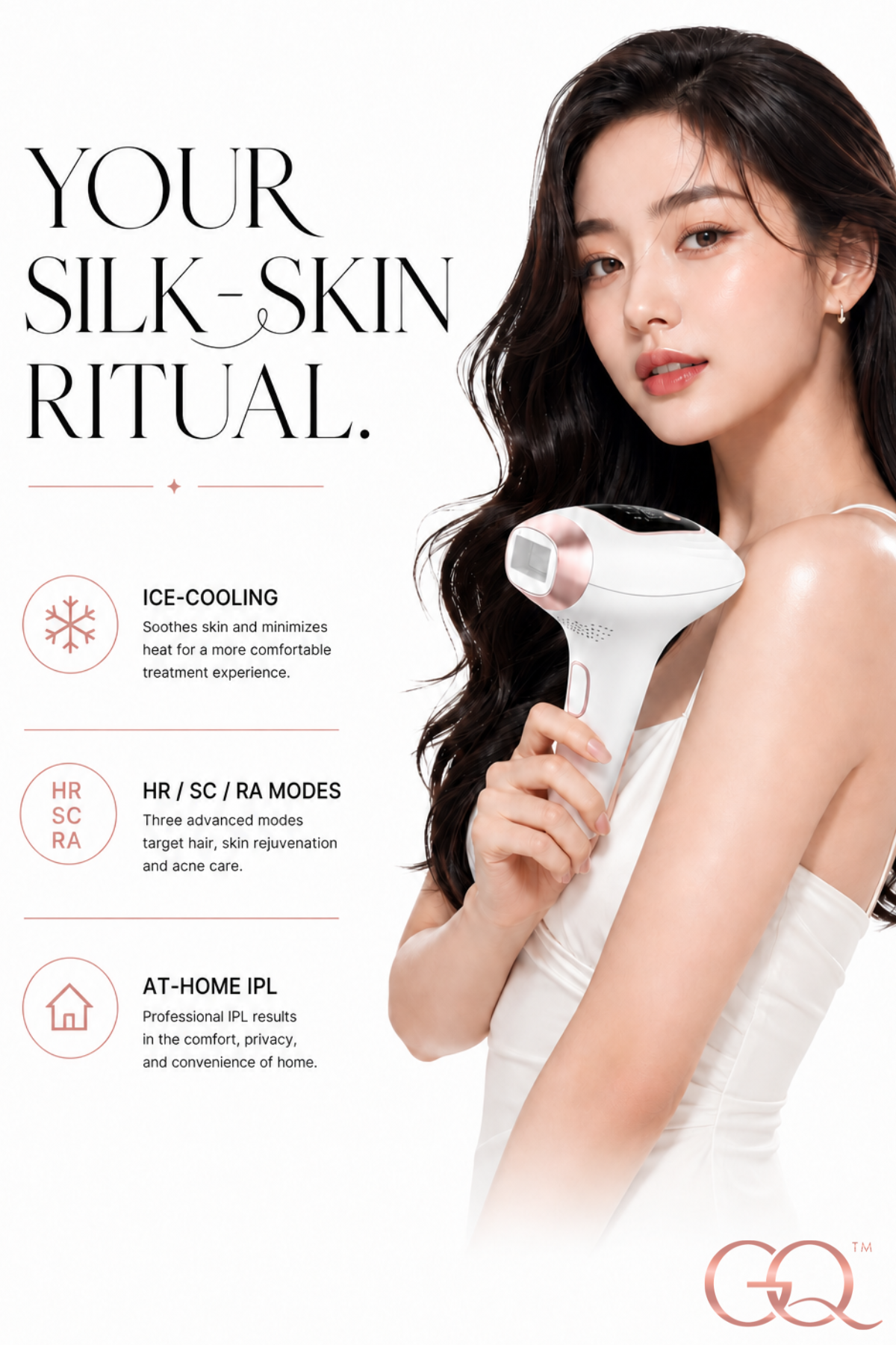 Luce Seta Cooling IPL Hair Removal Device | GLOWNIQUE