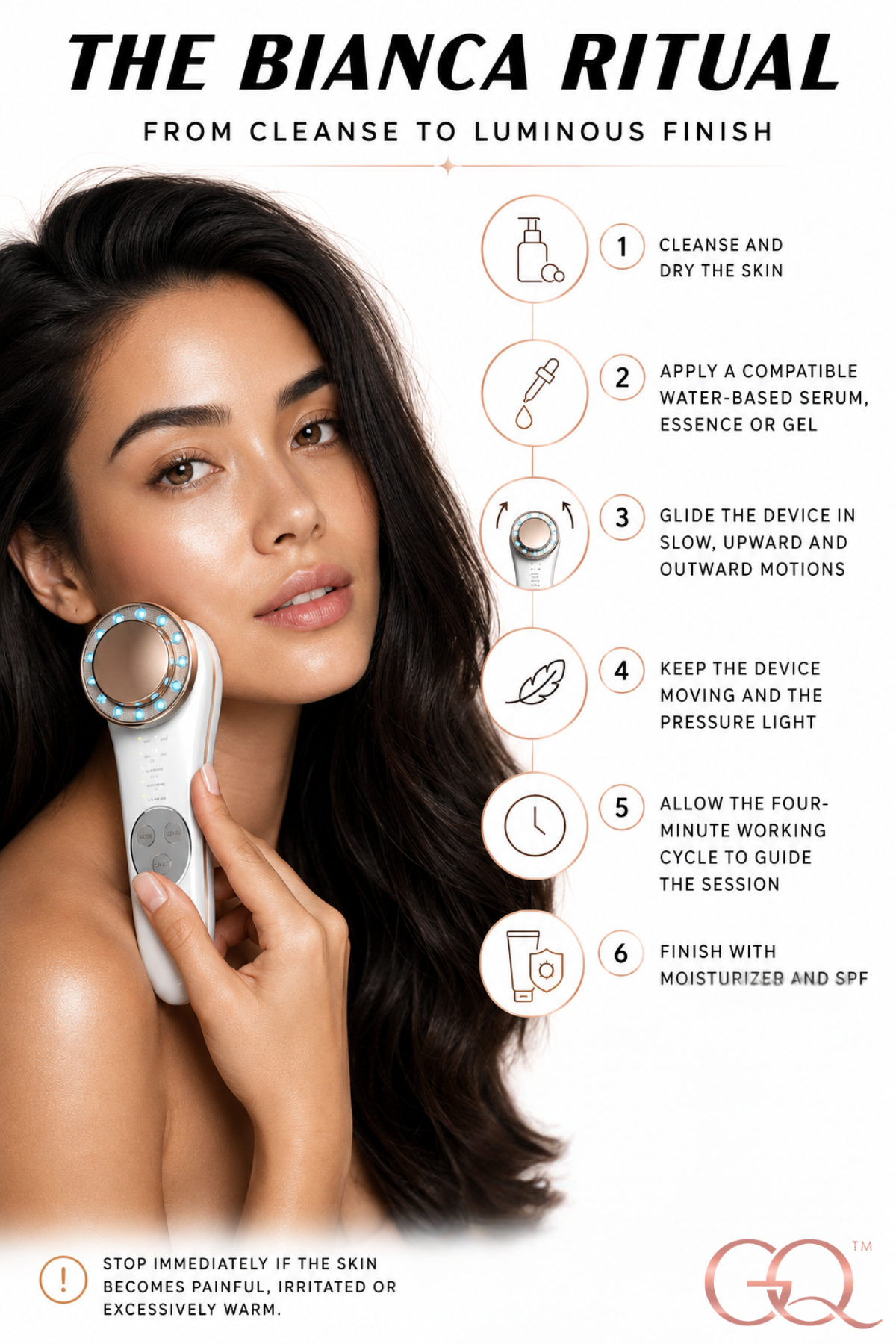 GLOWNIQUE Bianca 7-in-1 Facial Therapy Device Couture Luxury