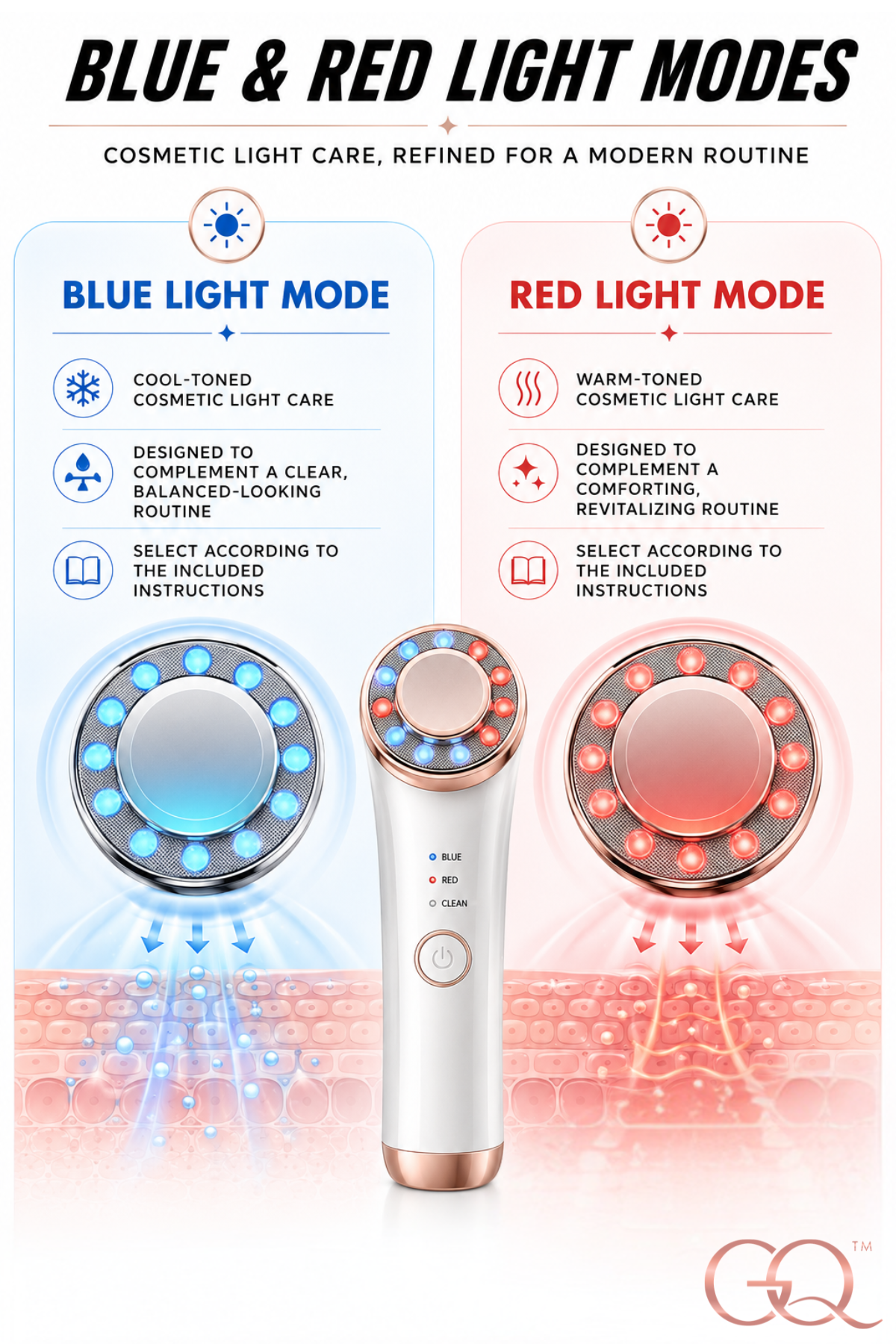 GLOWNIQUE Bianca 7-in-1 Facial Therapy Device Couture