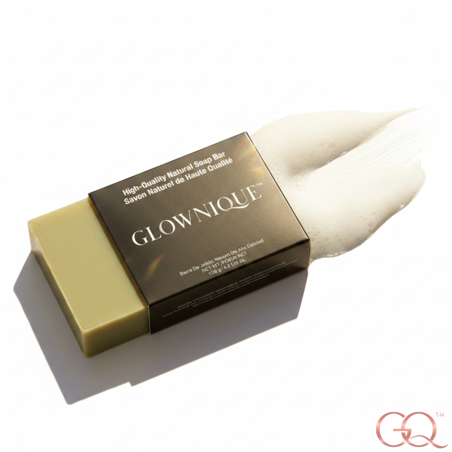 Experience the serenity of GLOWNIQUE Natural Green Tea Lemongrass Calming Soap, a luxurious blend of nature’s finest ingredients for radiant skin.