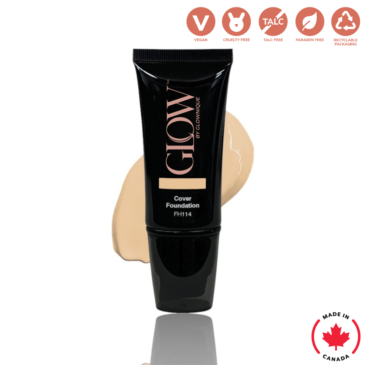 Full Cover Foundation - Honey (30ml) | GLOWNIQUE