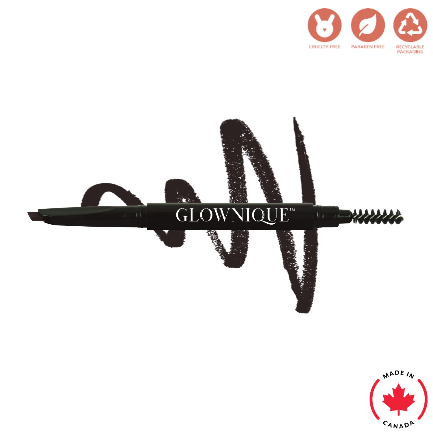 Automatic Eyebrow Pencil - Black (0.22g) | GLOWNIQUE