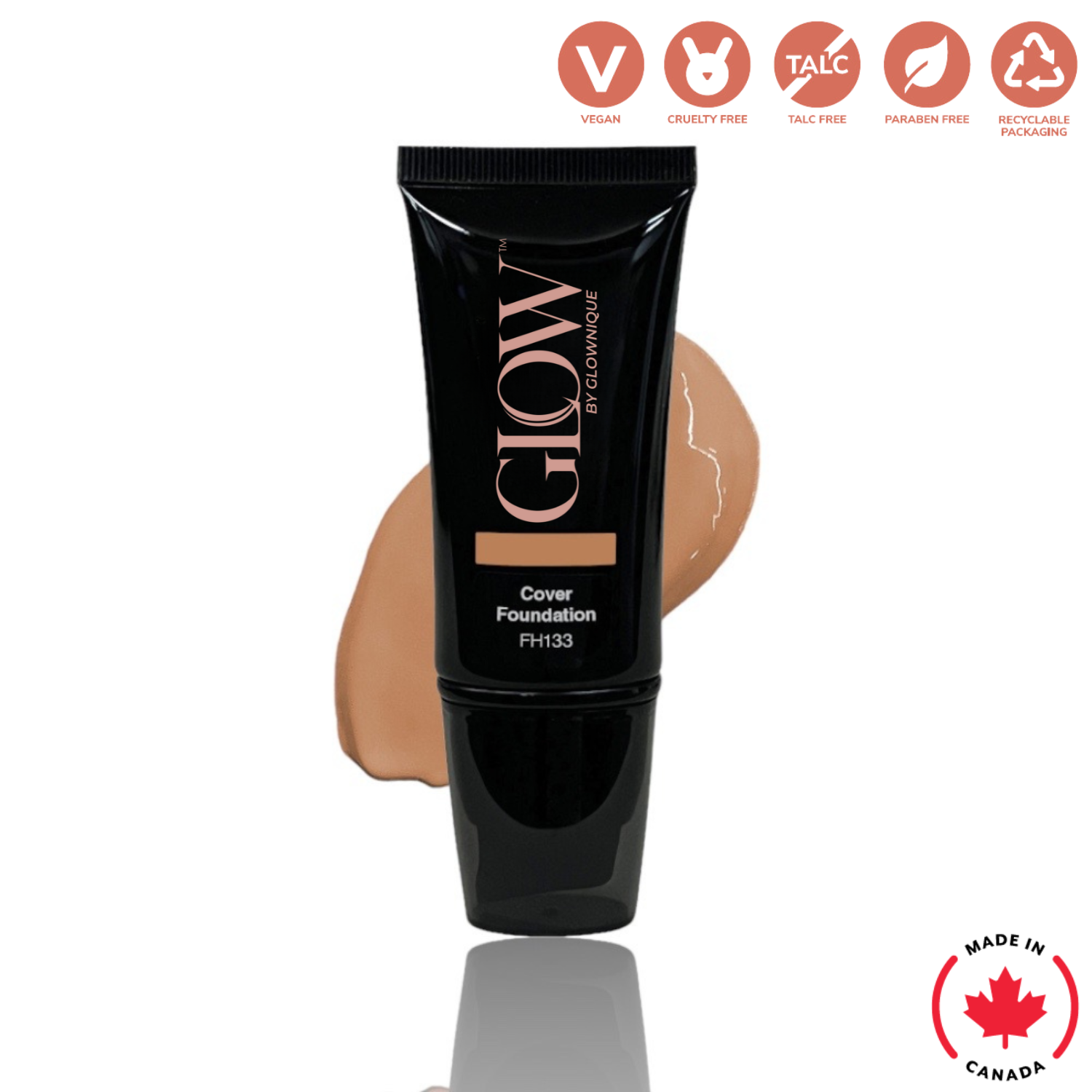 Full Cover Foundation - Dune (30ml) | GLOWNIQUE