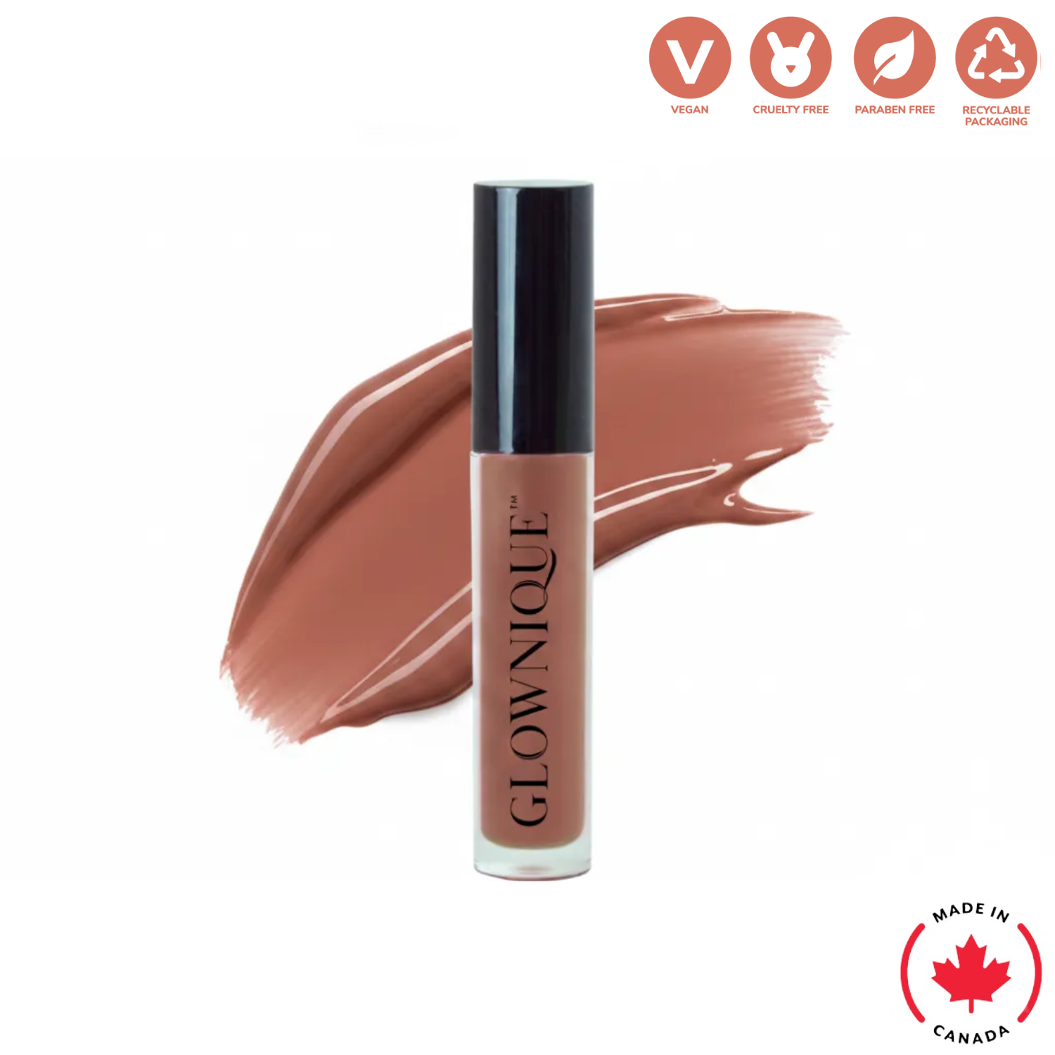 Indulge in GLOWNIQUE Lip Gloss - Hot Chocolate, a vegan luxury crafted for effortless elegance. Experience sheer hydration and luminous allure that elevates your beauty ritual.