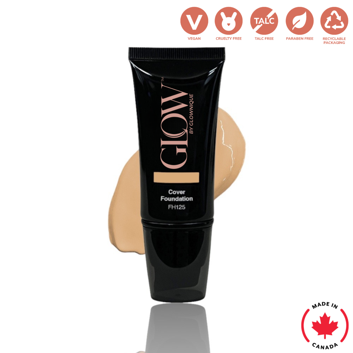 Full Cover Foundation - Sand (30ml) | GLOWNIQUE