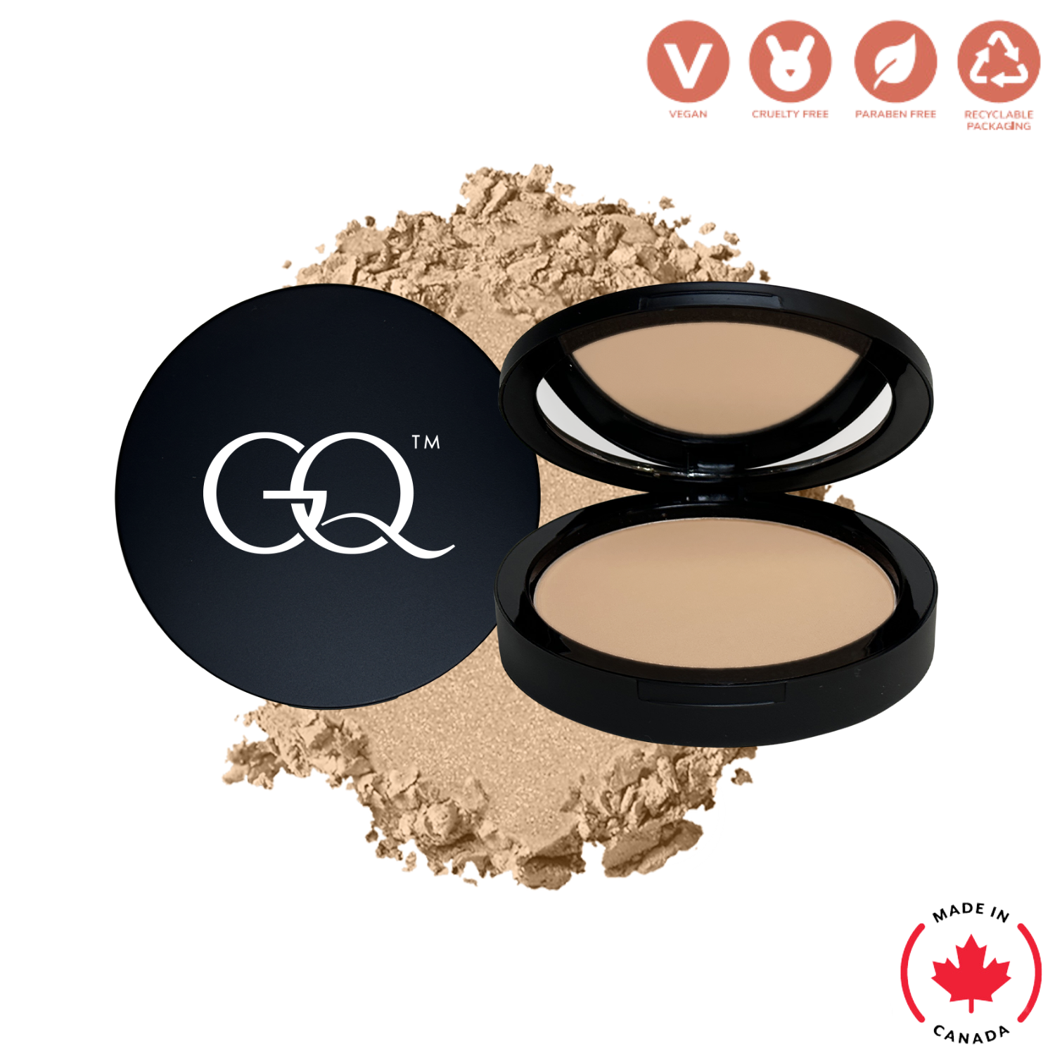 Dual Blend Powder Foundation - Bisque (11.5g) | GLOWNIQUE