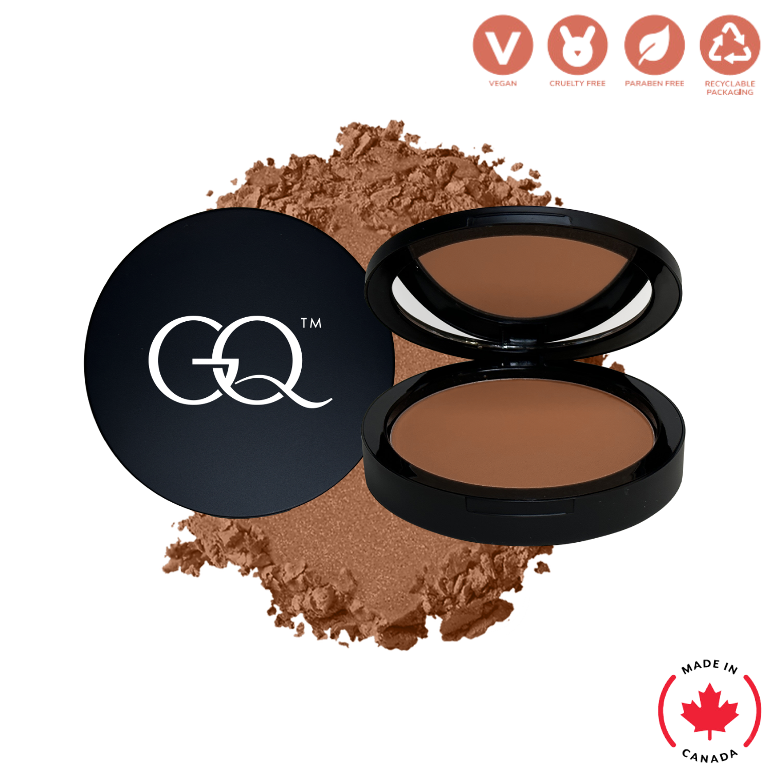 Dual Blend Powder Foundation - Walnut (11.5g) | GLOWNIQUE