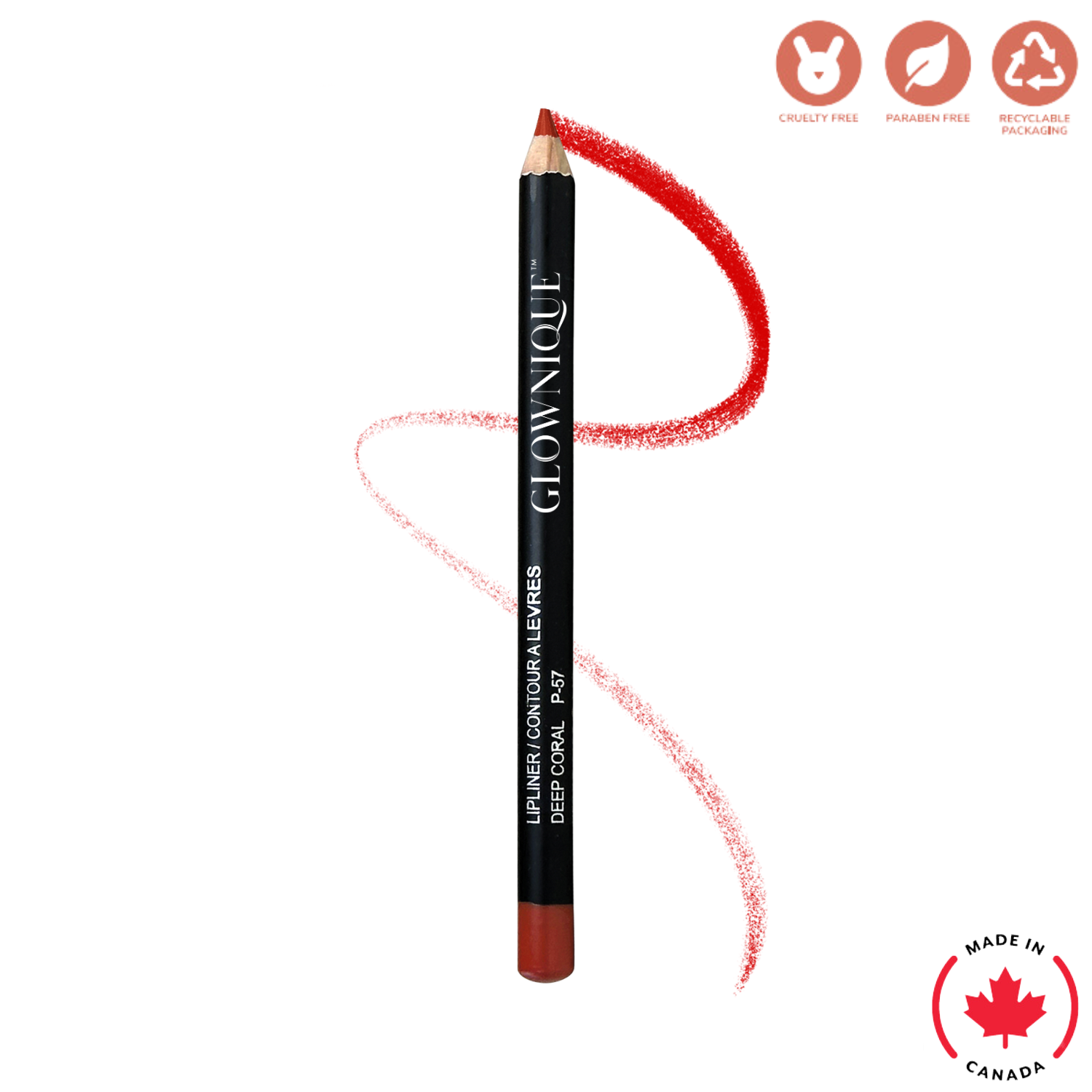 Lip Liner - Deep Coral (1.1g) | GLOWNIQUE