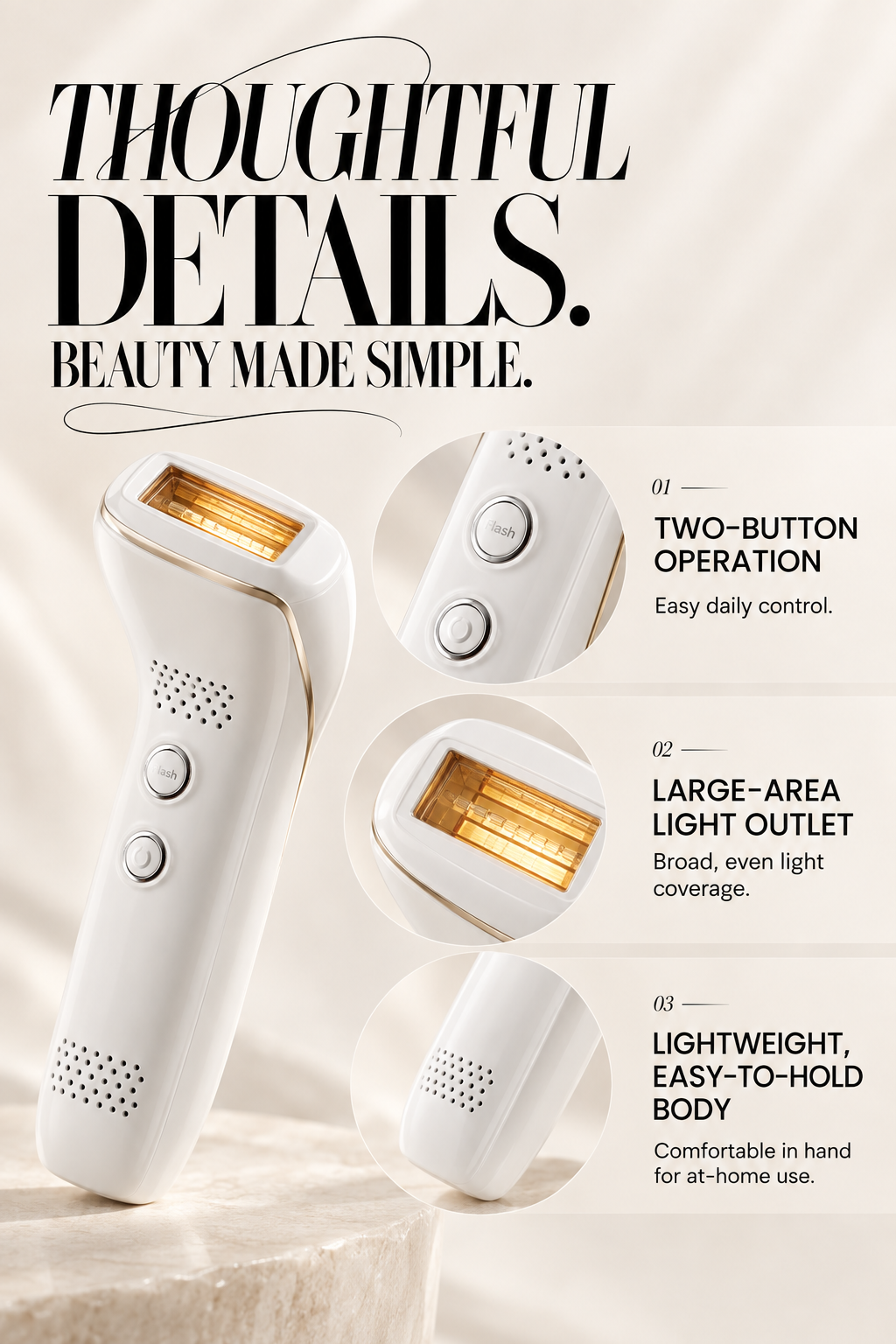 Luce Viva IPL + LED Facial Rejuvenation Device by GLOWNIQUE