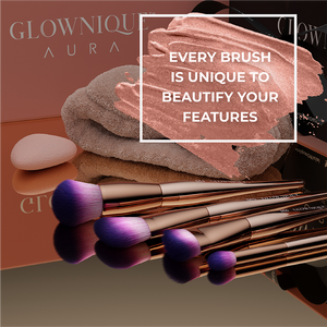 AURA Professional Makeup Brush Set | GLOWNIQUE