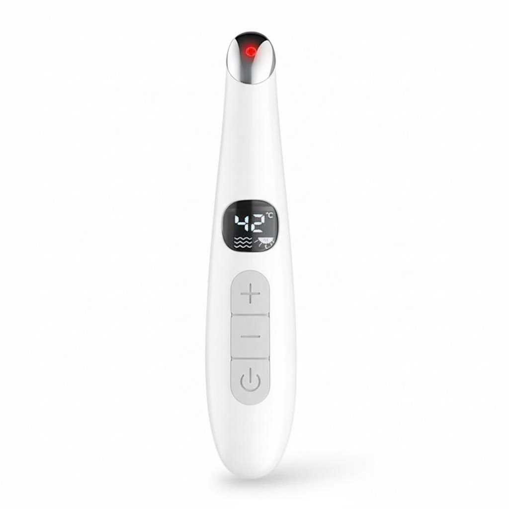Experience the artistry of GLOWNIQUE with the Mini Electric Vibration Eye Face Massager, a luxurious tool for timeless radiance and rejuvenation.