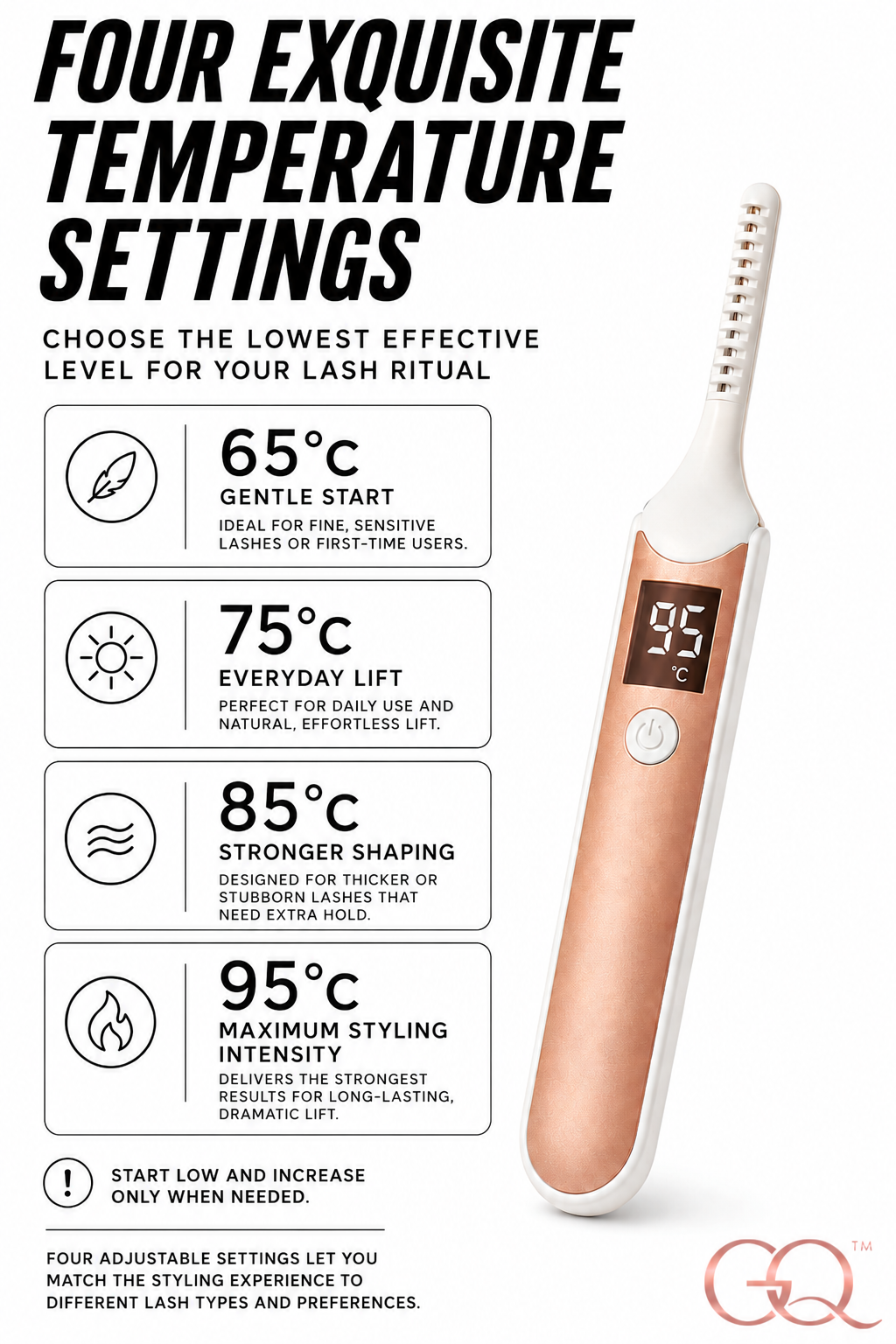 GLOWNIQUE Velour Heat Lash Sculptor - Couture Beauty Tool