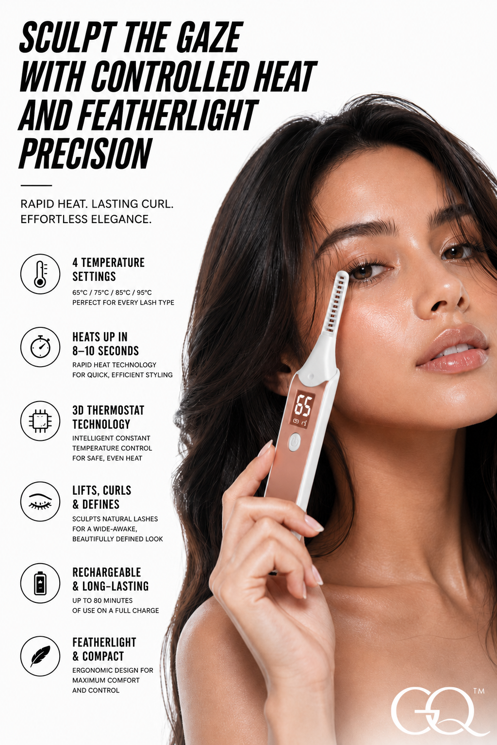 GLOWNIQUE Velour Heat Lash Sculptor - Couture Beauty Tool