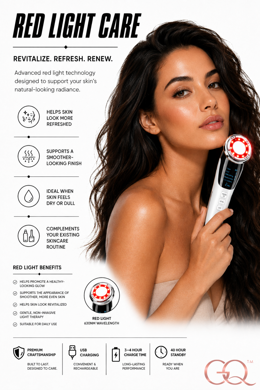 GLOWNIQUE Séraphine EMS Facial Sculptor | Couture Beauty Tool